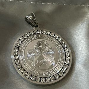 Angel pendant with chain. New